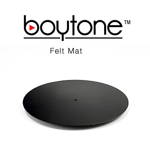 The Boytone Turntable Anti-Static Felt Mat Is Designed for Clear and Live Sound Quality. N3