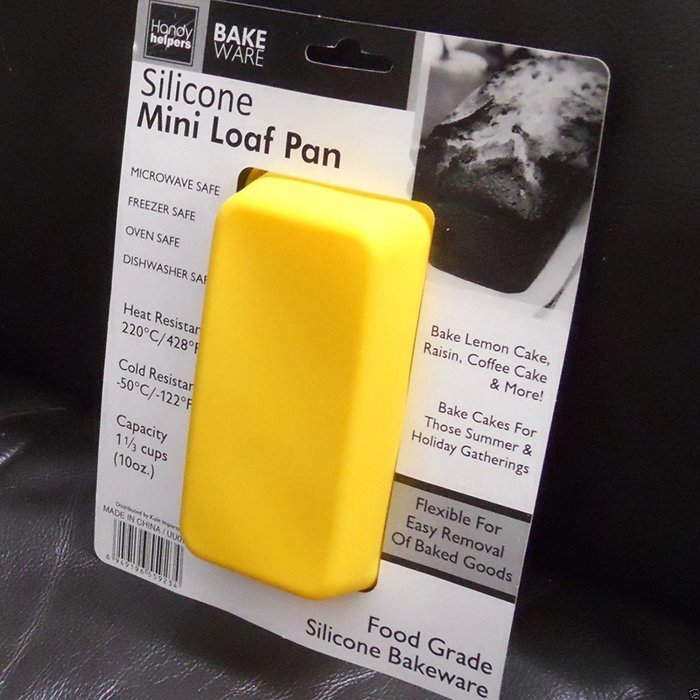Handy Helpers Food Grade Silicone Bakeware Mini Loaf Pan Baking Mold N4