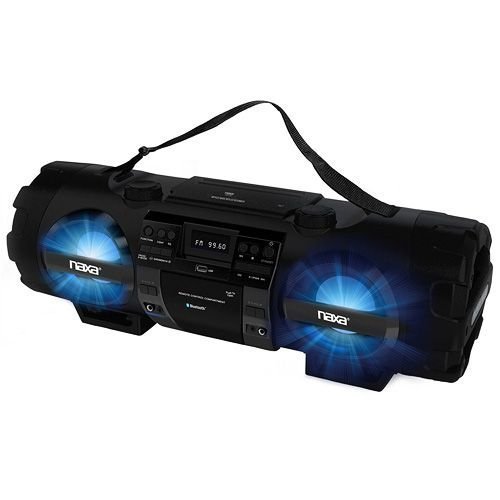 New NAXA NPB-262 CD/MP3 Bass Reflex Boom Box & PA System with Bluetooth