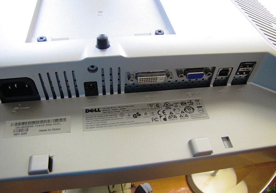 LCD MONITOR DELL,2009WT, VGA & DVI, 20 LCD, BLACK, REGULAR STAND N5