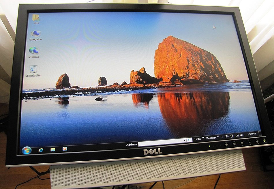 LCD MONITOR DELL,2009WT, VGA & DVI, 20 LCD, BLACK, REGULAR STAND N6