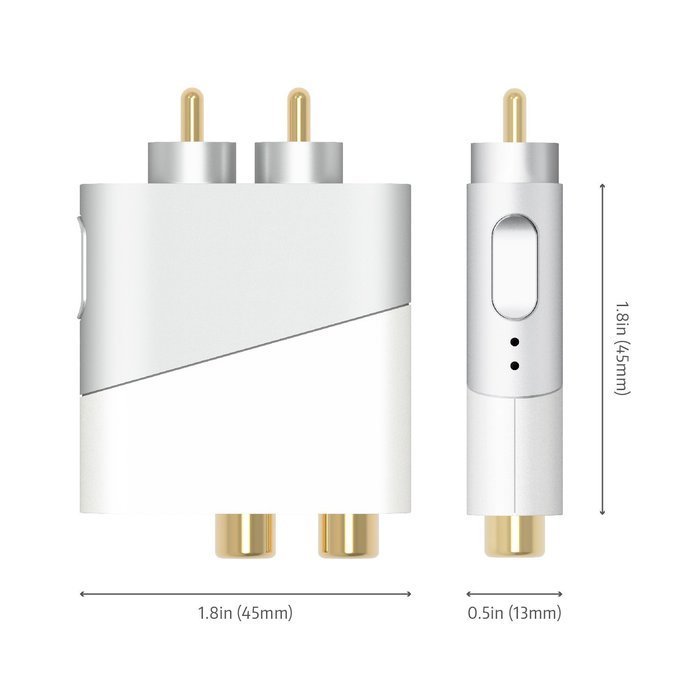 Bluetooth Transmitter Car kit Music Audio Adapter Dongle DO-inc SLASH-T Silver High Performance External ADC Mixer... N3