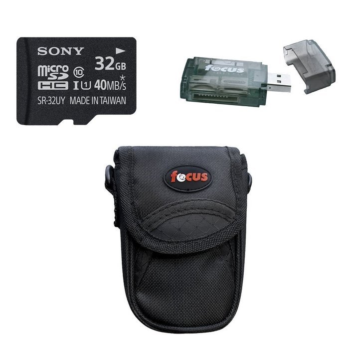 Panasonic A1 Ultra-Light Wearable HD Action Cam - HX-A1MK (Black) with 32GB Accessory Bundle N6