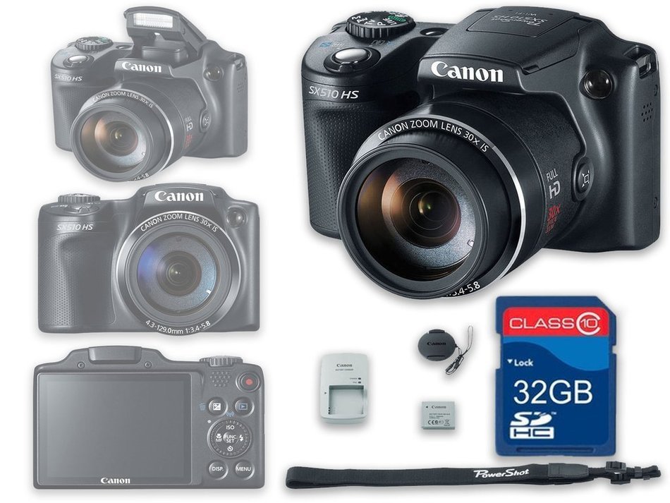 Canon PowerShot SX510 HS Digital Camera - International Version N2