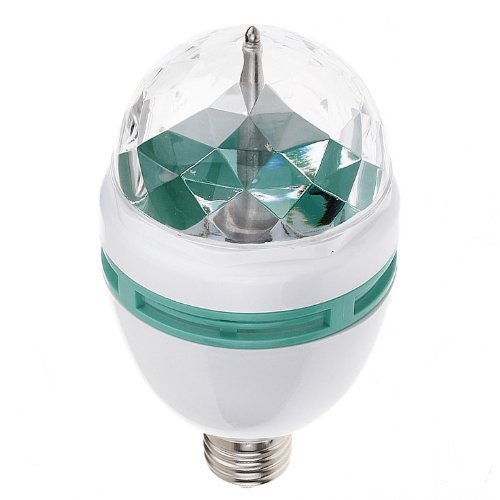 RioRand&reg;Crystal Magic Ball E27 3W RGB LED Full Color Rotating N6