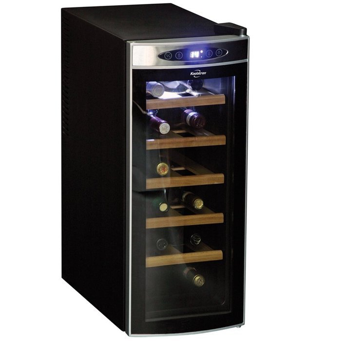 Koolatron WC12-35D Black 12 Bottle Deluxe Wine Cellar