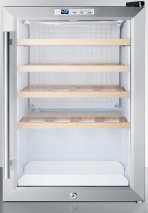 Summit SCR312LBICSSWC2 18" Built-In Wine Cellar with 22 Bottle Capacity Factory Installed Lock Professional