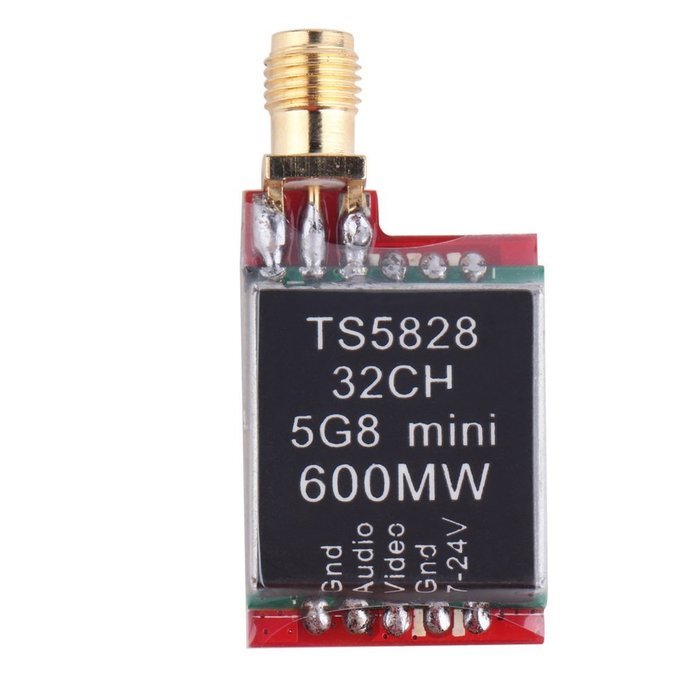 Crazepony&reg; TS5828 5.8Ghz 32Ch 600mW FPV AV Wireless Transmitter for mini multicopter 250QAV N6