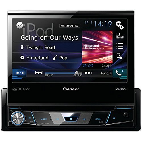 PIONEER AVH-X7800BT 7" Single-DIN In-Dash DVD Receiver with Flip-out Display, Bluetooth(R)...