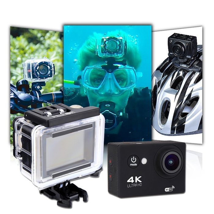 Pellor 2.0 Inch 170 Ultra-wide Angle lens 4K Ultra HD WIFI 30M Waterproof Sport Camera DV For Sports Bicycle Car... N7