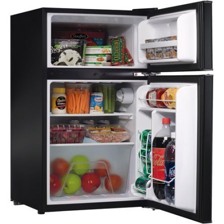 Amana 3.1 cu ft Compact 2-Door Refrigerator, Black N2