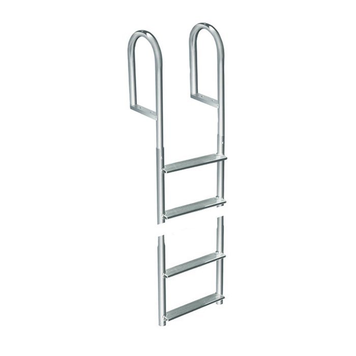 DOCK EDGE 2014-F / Dock Edge Welded Aluminum Fixed 4 Step Ladder