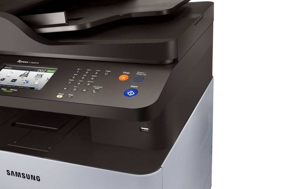 Samsung Xpress C1860FW Color Laser MFP (19 ppm) (533 MHz) (256 MB) (8.5" x 14") (9600 x 600 dpi) (Max Duty Cycle... N6
