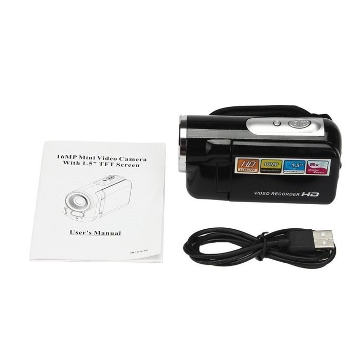 Video Camera, Anglin 1.5 Inch TFT 16MP 8X Digital Zoom Video Camcorder Camera DV N7