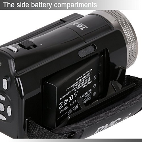 PowerLead Puto PLD010 720P 16MP Digital Video Camcorder Camera DV DVR 2.7inch TFT LCD 16x ZOOM Portable Digital... N7