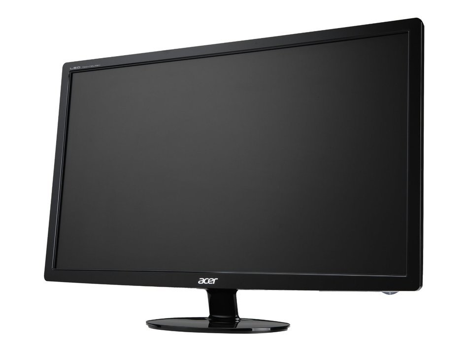 Acer S241HL bmid 24-Inch Screen LED-Lit Computer Monitor & AmazonBasics Single Monitor Display... N3