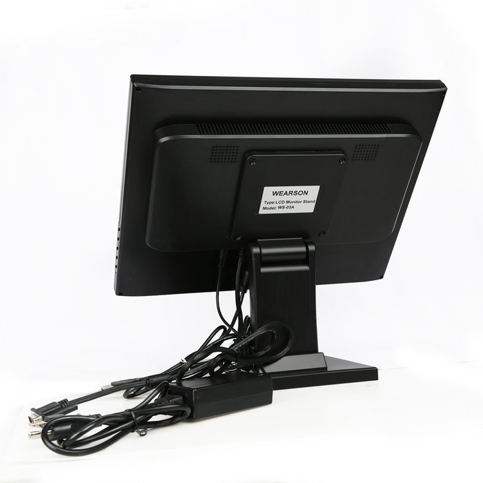 Wearson POS Display 17 inch Touch Screen LCD Computer Monitor With Metal Stand N6