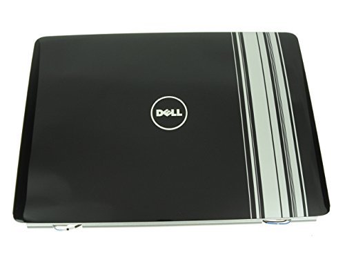 KY320 - Dell Inspiron 1525 1526 LCD Back Top Cover Lid with Hinges - Stripes Pattern - Grade A