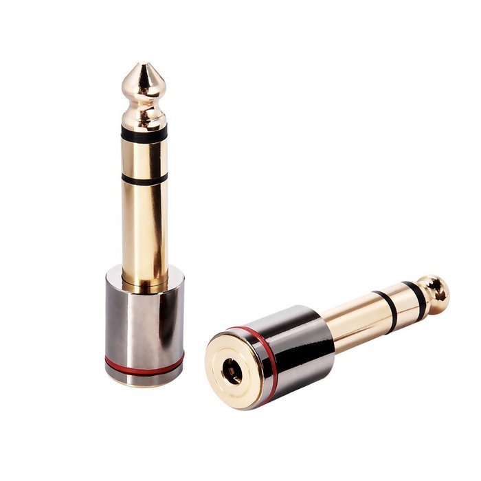 eBoot Stereo Jack Adapter 6.35 mm Male to 3.5 mm Female Audio Headphone Adaptor Plug, 3 Pack N4