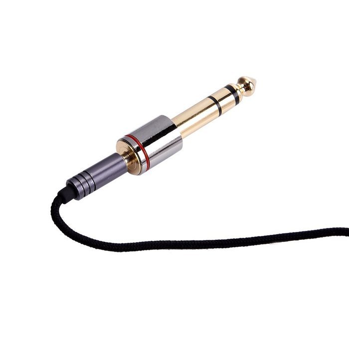 eBoot Stereo Jack Adapter 6.35 mm Male to 3.5 mm Female Audio Headphone Adaptor Plug, 3 Pack N5