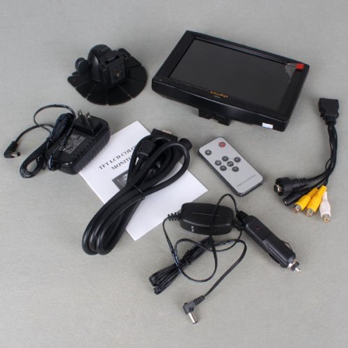 Lilliput 7" 619A 1080P on-Camera Field Monitor VGA/AV/HDMI/DVI Input N4