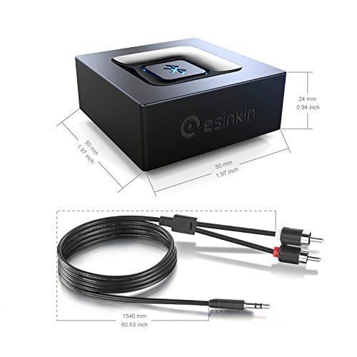 Bluetooth Audio Adapter for Music Streaming Sound System Esinkin Wireless N5