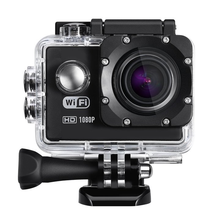 Cymas 2.0Inch Wifi Sports Action Camera Waterproof Full HD 1080P with 170&ordm;Wide-angle Lens N3