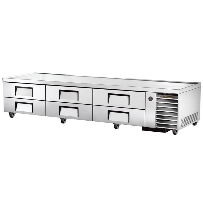 True Mfg TRCB-110, 110" Wide Drawered Refrigerator Chef Base