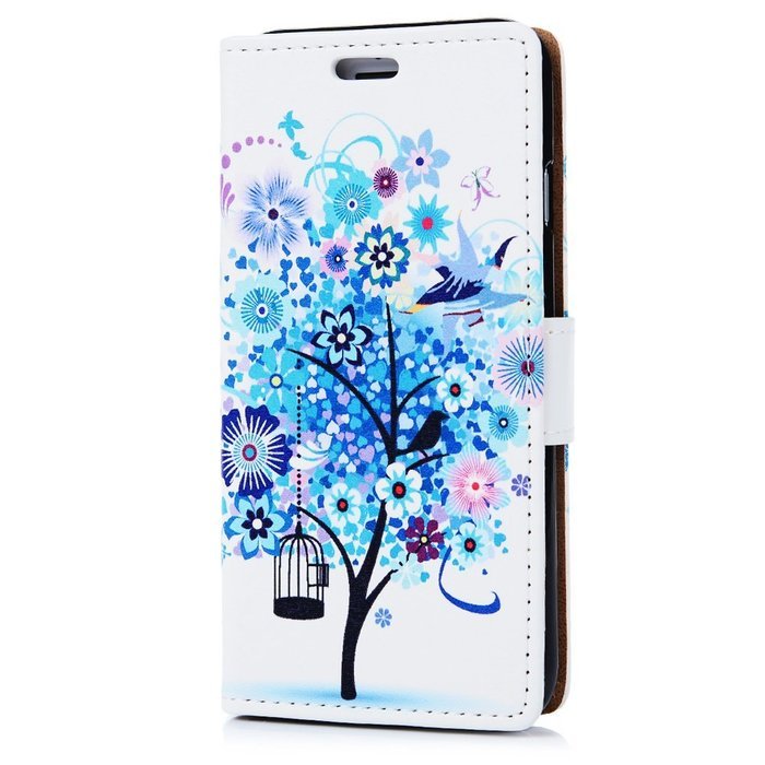 iPhone 7 Case (4.7 inch) - Wallet Folio Flip Premuim PU Leather Case Colorful Print Design with Stand Magnetic... N72