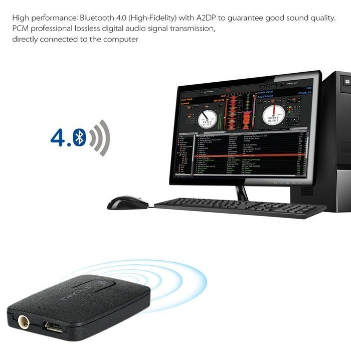 Syllable E3 Wireless Bluetooth Audio Transmitter Stereo Bluetooth 4.0 Music Transmitter Support Connecting Bluetooth... N7