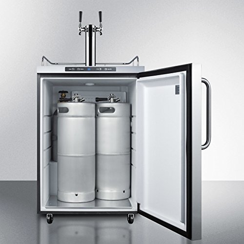 Summit SBC635MOSTWIN 24" Outdoor Beer Dispenser with Dual Tap Digital Thermostat Automatic Defrost Ground Fault... N2