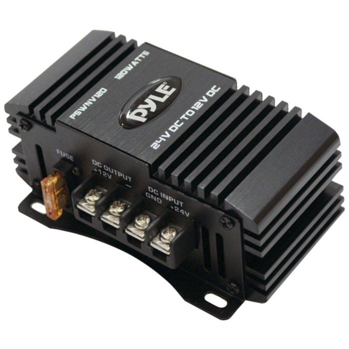 PYLE PSWNV120 24-Volt DC to 12-Volt DC Power Step-Down Converter with PMW Technology (120 Watts) consumer electronics
