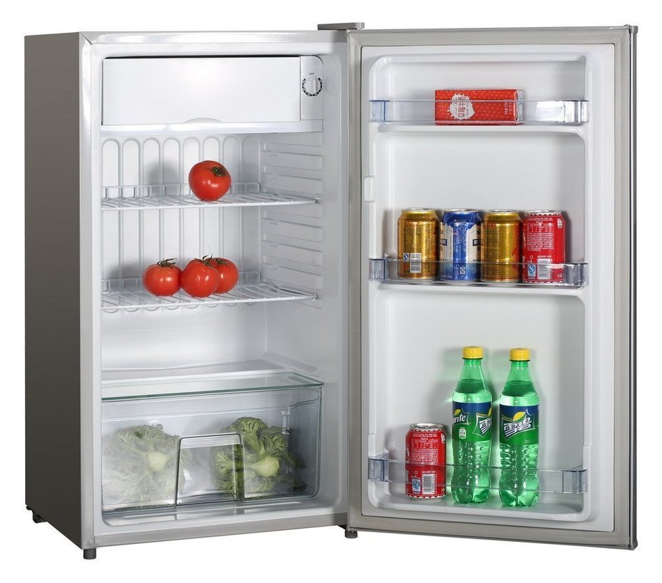 Conbridge CBBC-95SFOA 3.1 Cu.Ft. Compact Refrigerator with Ice-box, Silver N3