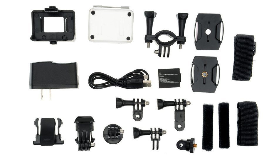 HobbyPartz Sport Action Camera V2.0 WIFI 1080P 60fps HD HDMI Black 16MP + 170 degree Wide Angle Shockproof Waterproof... N4
