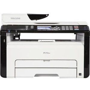 Ricoh SP 213SNw Laser Multifunction Printer - Monochrome - Plain Paper Print - Desktop - Copier/Fax/Printer/Scanner...
