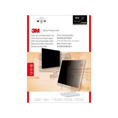 3M-Commercial Tape Div. PF195W9 Privacy Filter For Widescreen Desktop Monitor 19.5 in.