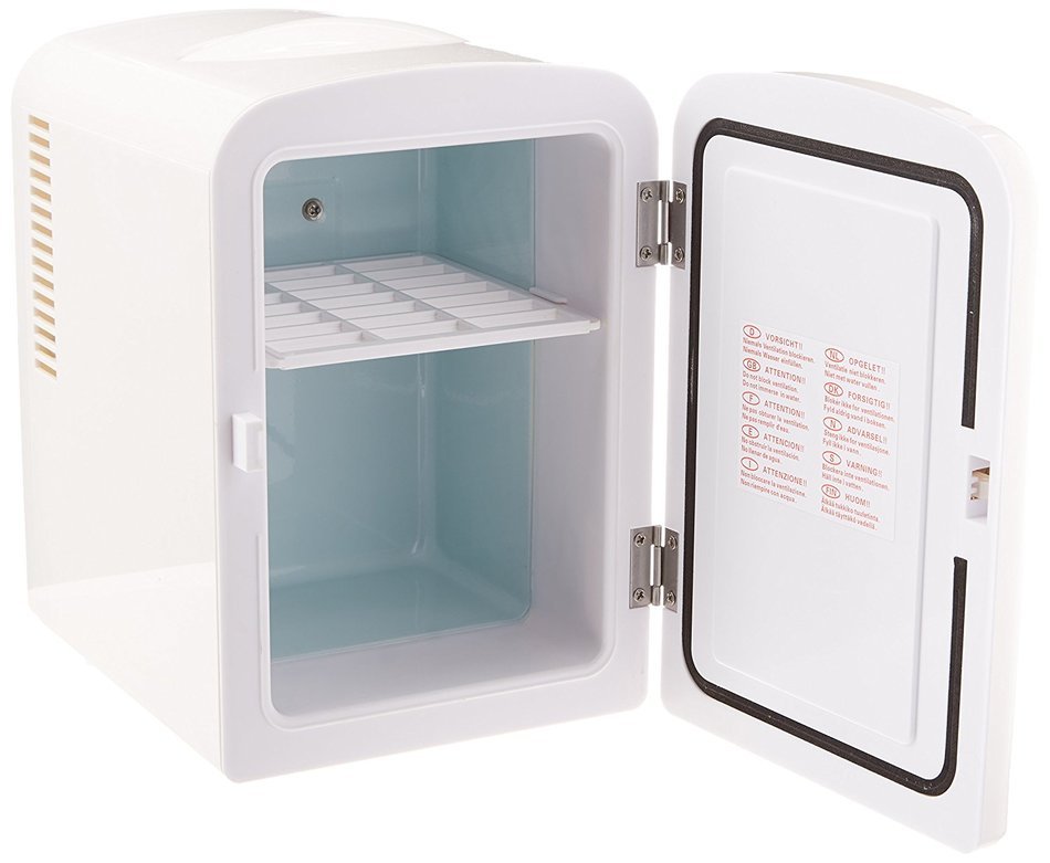 Gourmia GMF-600 Gourmia GMF600 Portable 6 Can Mini Fridge Cooler and Warmer for Home ,Office, Car or Boat AC &... N2