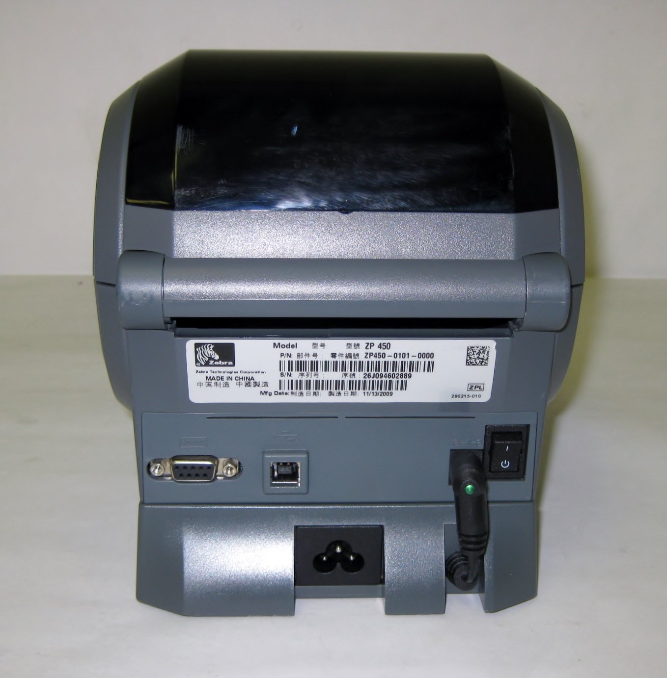 Zebra Zp450 Thermal Label Printer Bundle 1000 Labels Included N3 Free Image Download 0860