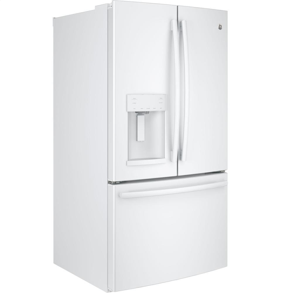 GE White FrenchDoor Bottom Freezer Refrigerator N8 free image download