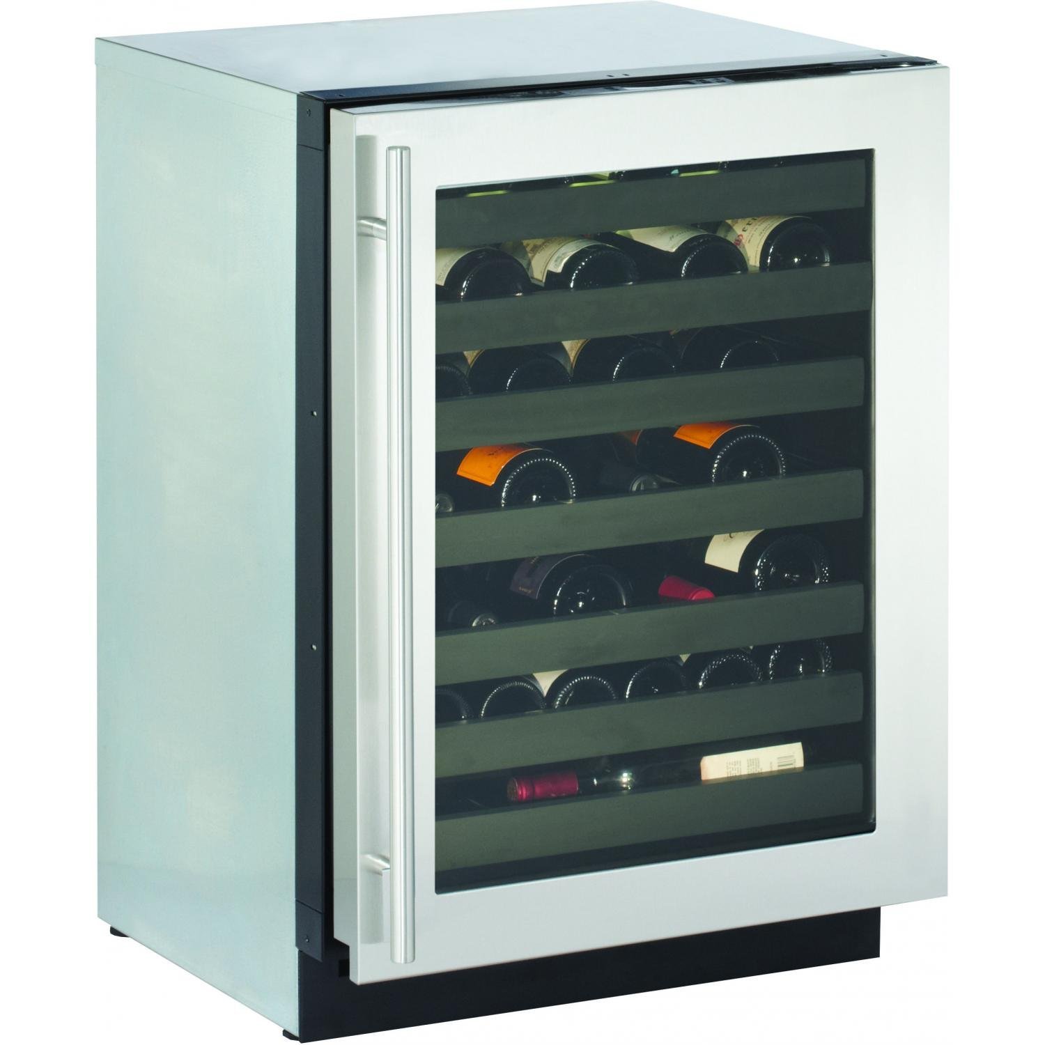 43 Bottle Dual Zone Wine Refrigerator Hinge Location Left, Finish