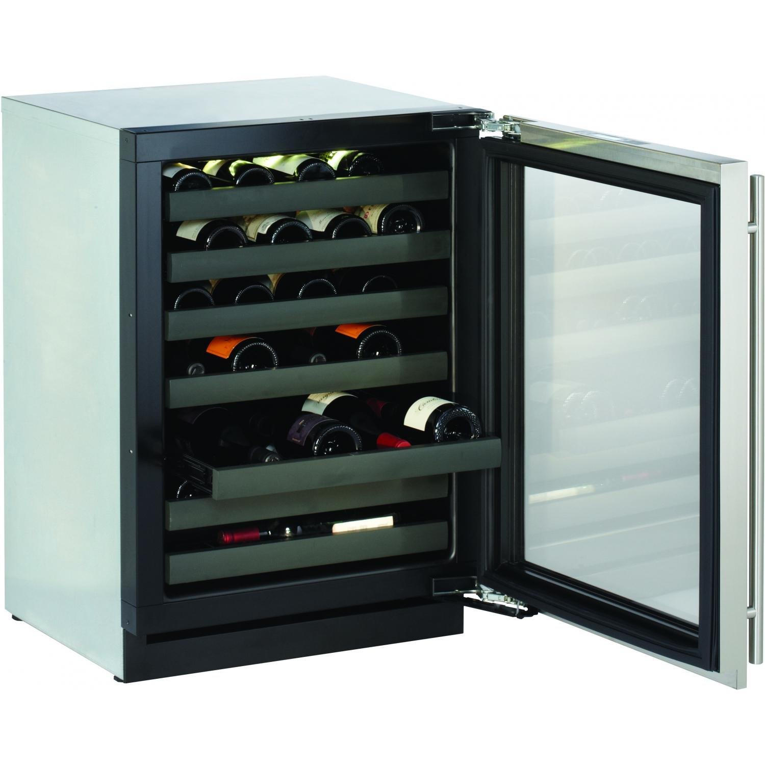 43 Bottle Dual Zone Wine Refrigerator Hinge Location Left, Finish