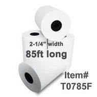 2 1/4" x 85' Thermal Paper Rolls, 50 Rolls/Case For SEIKO DPU-20 DPU-201G DPU-212 LTP251