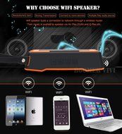 [Waterproof IPX7] BOOMER VIVI Portable Wi-Fi Speaker Enhanced Bass Wireless Multi-Room Sound 10Watt Powerful Dynamic... N12