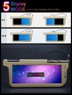 PAIR AUTOMOTIVE TAN BEIGE 12.2 SUNVISOR VISOR WIDESCREEN LCD VIDEO MONITOR SCREENS N2
