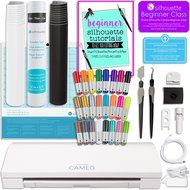 Silhouette Cameo 3 Bluetooth, Sketch Pen Set, Starter Guide, 2 Full Rolls Vinyl, Transfer Paper, Tools, and More