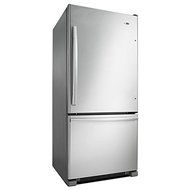 Amana ABB1924BRB 18.5 Cu. Ft. Black Bottom Freezer Refrigerator - Energy Star N6