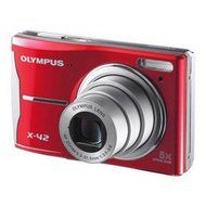Olympus X-42 12 Megapixel 5x Optical Zoom Digital Camera (Red)