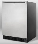 Summit AL752LBLSSHH 24" 5.5 cu. ft. ADA Compliant Compact Refrigerator with Thin-Line Design Automatic Defrost...