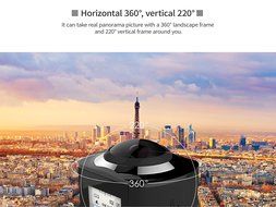 EASYTONE Ultra HD 4K 360 Degree Action Panoramic Camera Mini Sport DV Camera Video Waterproof Multi-mode WIFI... N4