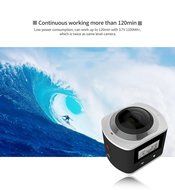 EASYTONE Ultra HD 4K 360 Degree Action Panoramic Camera Mini Sport DV Camera Video Waterproof Multi-mode WIFI... N6